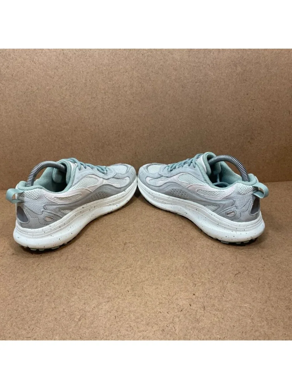 Ryka Womens Trailblazer Athletic Shoes 7.5 Gray & White Mesh Lace-Up Sneakers